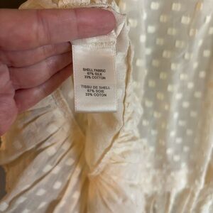 Rebecca Taylor Cream Textured Blouse